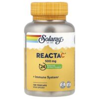 Reacta-C®, 500 мг, 120 вегетарианских капсул — Solaray