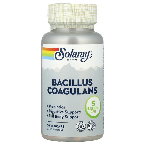 sor73176_v_56.jpg бактерии бациллус коагуланс (Bacillus coagulans), 60 капсул VegCap — Solaray