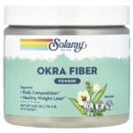 Порошок из клетчатки бамии, без добавок, 74,7 г (2,63 унции) — Solaray