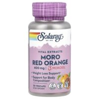Vital Extracts, красный апельсин Моро, 400 мг, 30 растительных капсул — Solaray