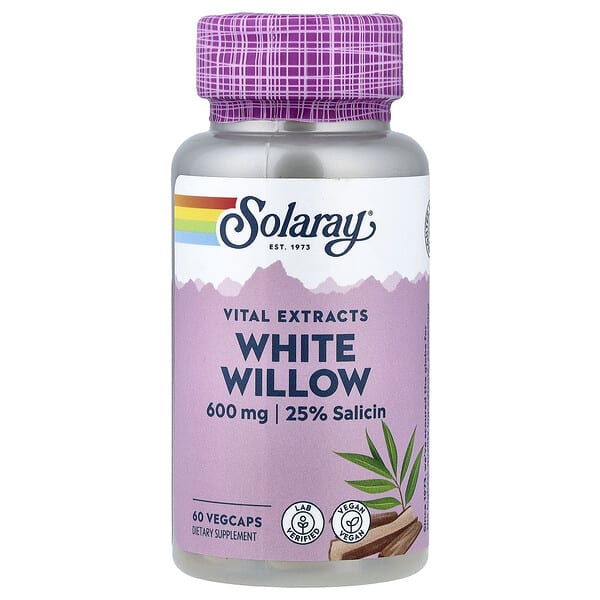 sor98394_v_24.jpg Vital Extracts, белая ива, 60 вегетарианских капсул — Solaray