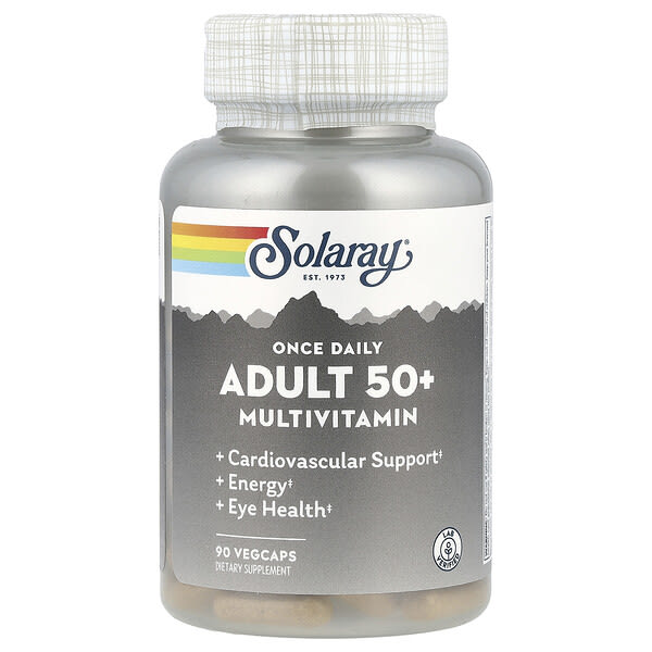 sor98679_v_40.jpg Once Daily, мультивитамины для взрослых старше 50 лет, 90 растительных капсул — Solaray
