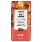 Зерна эспрессо + темный шоколад, 72% какао, 85 г (3 унции) — Endangered Species Chocolate