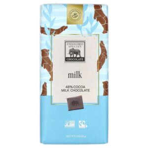 нежный сливочный молочный шоколад, 48%, 85 г (3 унции) — Endangered Species Chocolate