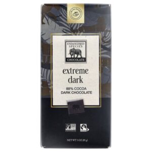 горький, экстрачерный шоколад, 85 г (3 унции) — Endangered Species Chocolate