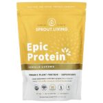 Epic Protein®, органический растительный протеин и суперпродукты, ваниль и лукума, 456 г (1 фунт) — Sprout Living