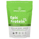 Epic Protein®, органический растительный протеин и суперпродукты, Green Kingdom, 456 г (1 фунт) — Sprout Living
