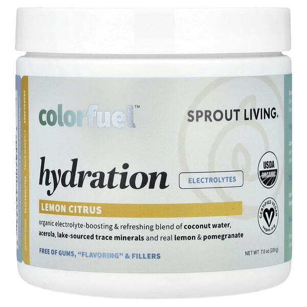 spl00795_v_27.jpg Colorfuel™ Hydration, лимон и цитрус, 200 г (7 унций) — Sprout Living
