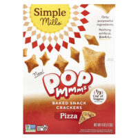 Pop Mmms™, запеченные крекеры, со вкусом пиццы, 113 г (4 унции) — Simple Mills