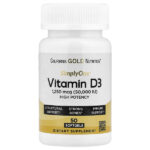SimplyOne®, витамин D3, 1250 мкг (50 000 МЕ), 50 капсул — California Gold Nutrition