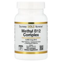 комплекс с метилом и витамином B12 с фолатом, биотином и витамином B6, со вкусом вишни, 100 пастилок — California Gold Nutrition