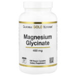 глицинат магния, 180 растительных капсул (133 мг в 1 капсуле) — California Gold Nutrition