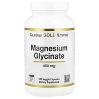 глицинат магния, 180 растительных капсул (133 мг в 1 капсуле) — California Gold Nutrition