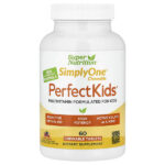 Simply One®, Perfect Kid's®, мультивитамины для детей, с витамином B12, голубикой, специями, витамином A и фолатом, 60 жевательных таблеток — Super Nutrition