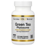 Green Tea Phytosome, фитосомы зеленого чая, 150 мг, 60 растительных капсул — California Gold Nutrition