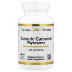 Turmeric Curcumin Phytosome Meriva®, фитосомы куркумина из куркумы, 500 мг, 60 растительных капсул — California Gold Nutrition