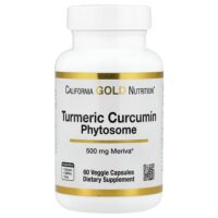 Turmeric Curcumin Phytosome Meriva®, фитосомы куркумина из куркумы, 500 мг, 60 растительных капсул — California Gold Nutrition