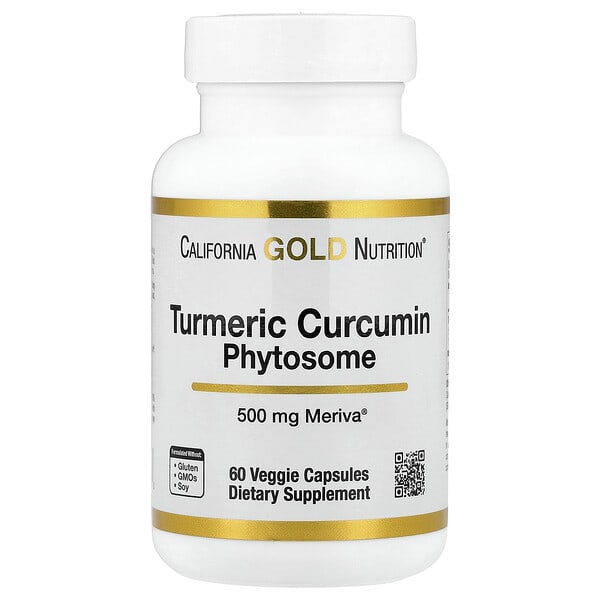 spn02427_v_47.jpg Turmeric Curcumin Phytosome Meriva®, фитосомы куркумина из куркумы, 500 мг, 60 растительных капсул — California Gold Nutrition