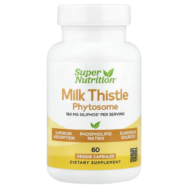 spn02431_v_28.jpg фитосомы расторопши, 160 мг, 60 растительных капсул — Super Nutrition