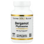 Bergamot Phytosome, фитосома бергамота с экстрактом бергамота, 500 мг, 60 растительных капсул — California Gold Nutrition