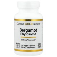 Bergamot Phytosome, фитосома бергамота с экстрактом бергамота, 500 мг, 60 растительных капсул — California Gold Nutrition