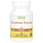 экстракт корицы, 60 растительных капсул (250 мг в 1 капсуле) — Super Nutrition