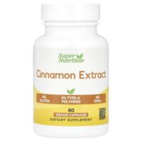 экстракт корицы, 60 растительных капсул (250 мг в 1 капсуле) — Super Nutrition