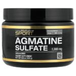 Sport, сульфат агматина, без добавок, 100 г (3,5 унции) — California Gold Nutrition