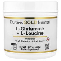 L-глютамин и L-лейцин, без вкусовых добавок, 450 г (15,87 унции) — California Gold Nutrition
