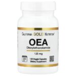 OЭA (олеоилэтаноламид), 125 мг, 120 растительных капсул — California Gold Nutrition
