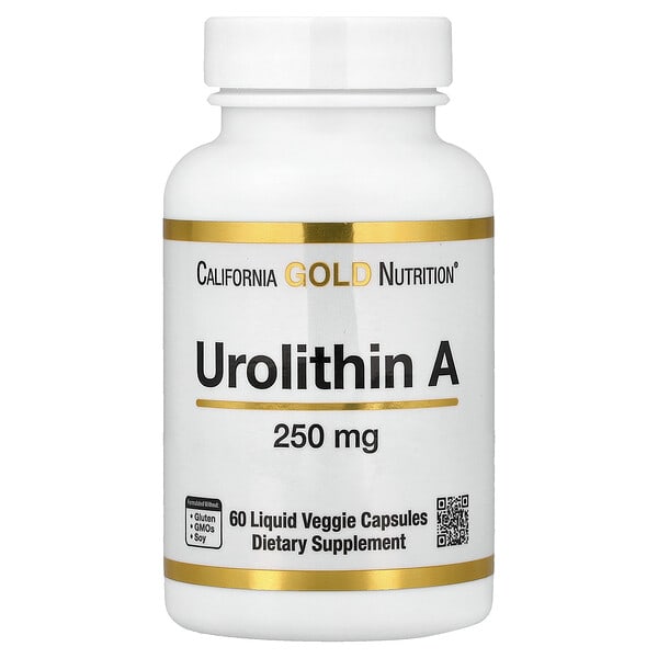 spn02516_v_31.jpg уролитин A, 250 мг, 60 растительных капсул с жидкостью — California Gold Nutrition