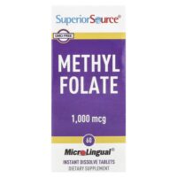метилфолат, 1000 мкг, 60 таблеток — Superior Source