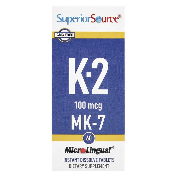 sps90430_v_58.jpg витамин K2, 100 мкг, 60 быстрорастворимых таблеток MicroLingual® — Superior Source