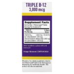 Triple B-12, 3000 мкг, 60 быстрорастворимых таблеток MicroLingual — Superior Source — изображение 2