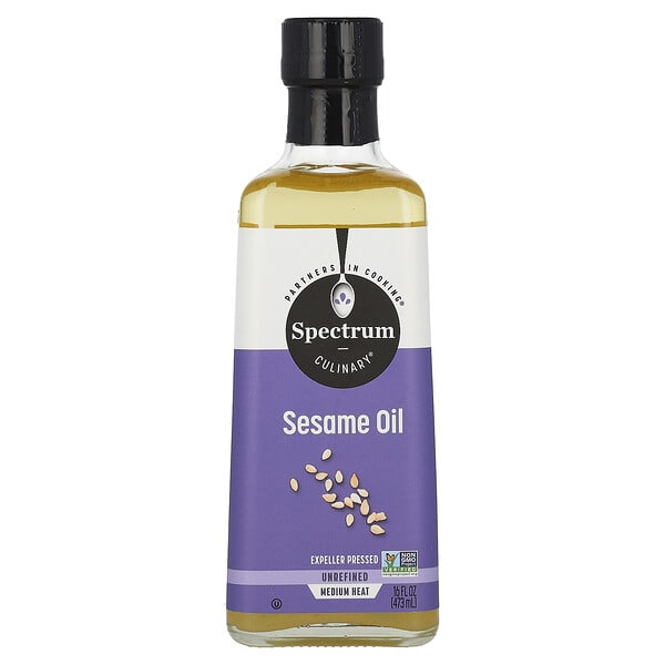 spt10510_v_11.jpg кунжутное масло, нерафинированное, 473 мл (16 жидк. унций) — Spectrum Culinary