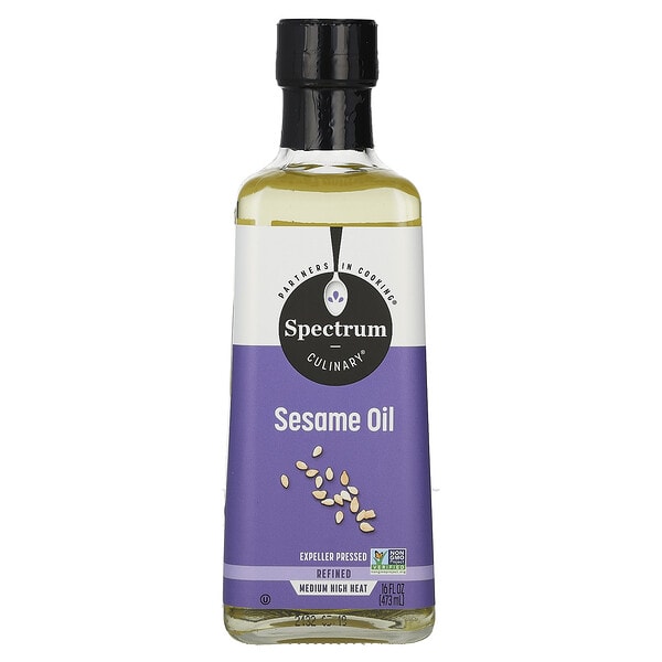 spt11510_v_11.jpg кунжутное масло, рафинированное, 473 мл (16 жидк. унций) — Spectrum Culinary