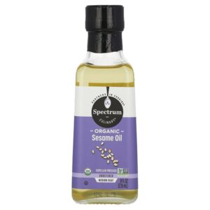 органическое кунжутное масло, нерафинированное, 236 мл (8 жидк. унций) — Spectrum Culinary