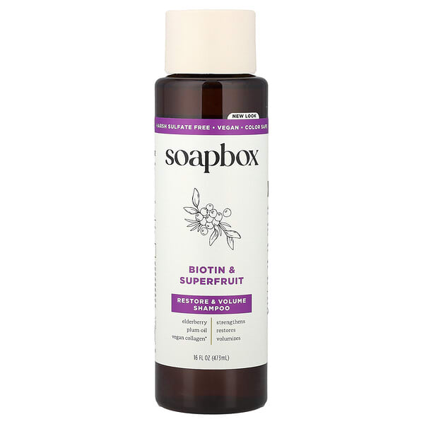 spx00505_v_40.jpg Restore & Volume Shampoo, Biotin & Superfruit, 16 fl oz (473 ml) — Soapbox