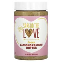 Power Butter, миндальное масло с кешью, 454 г (16 унций) — Spread The Love
