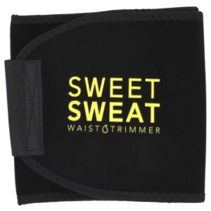 Sweet Sweat®, триммер для талии, средний, черный и желтый, 1 шт. — Sports Research