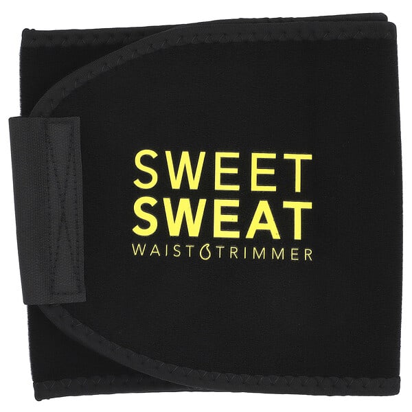 sre00432_v_24.jpg Sweet Sweat®, триммер для талии, средний, черный и желтый, 1 шт. — Sports Research