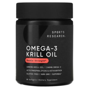 масло криля с омега-3, 1000 мг, 60 капсул — Sports Research