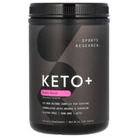 Keto +, фруктовый пунш, 315 г (11,1 унции) — Sports Research