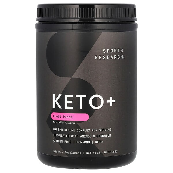 sre01157_v_21.jpg Keto +, фруктовый пунш, 315 г (11,1 унции) — Sports Research