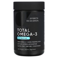 Total Omega-3, 120 капсул — Sports Research