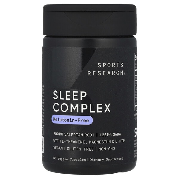 sre01336_v_9.jpg Sleep Complex, без мелатонина, 60 растительных капсул — Sports Research