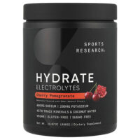 Hydrate, электролиты, вишня и гранат, 450 г (15,87 унции) — Sports Research