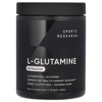 L-глютамин, без добавок, 300 г (10,58 унции) — Sports Research