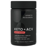 кетодиета + яблочный уксус, 120 растительных капсул — Sports Research
