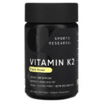 витамин K2, растительный, 100 мкг, 120 растительных капсул — Sports Research